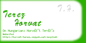 terez horvat business card